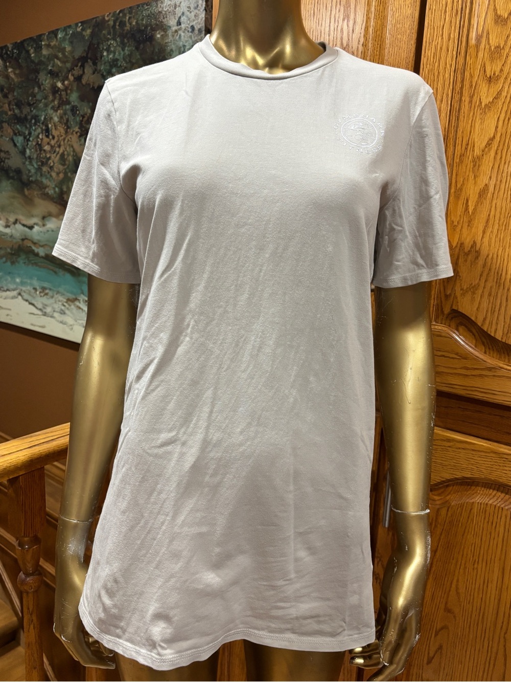 Gymshark Men's Crew Tee in Light Gray